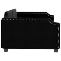 Thumbnail for Tagesbett Schwarz 100x200 cm Stoff