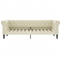 Thumbnail for Tagesbett Creme 90x200 cm Kunstleder