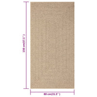 Thumbnail for Teppich 80x150 cm Jute-Optik Innen und Außen