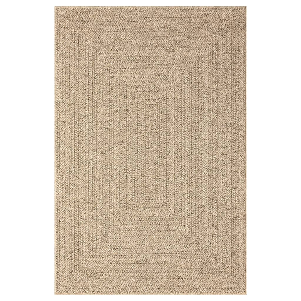 Teppich 140x200 cm Jute-Optik Innen und Außen