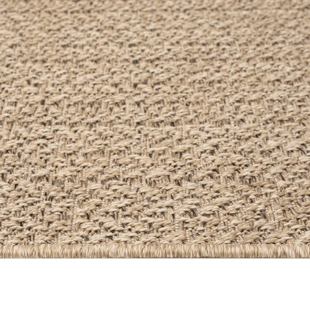 Teppich 140x200 cm Jute-Optik Innen und Außen