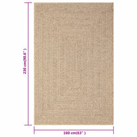 Thumbnail for Teppich 160x230 cm Jute-Optik Innen und Außen