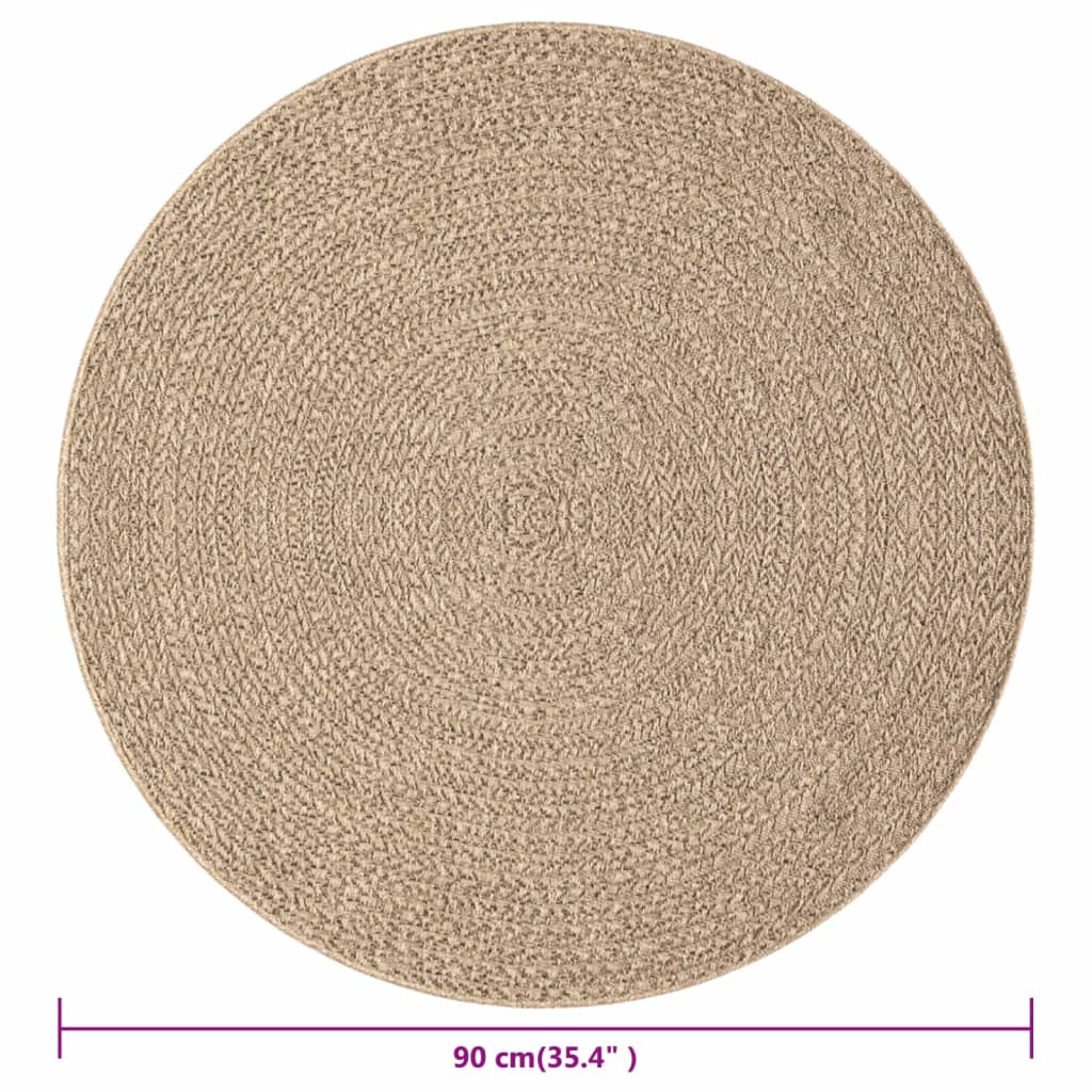 Teppich 90 cm Jute-Optik Innen und Außen