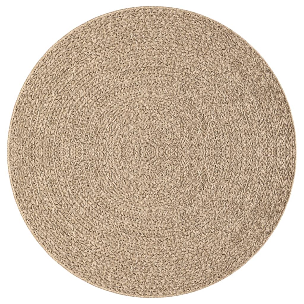 Teppich 120 cm Jute-Optik Innen und Außen