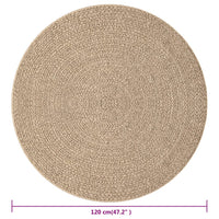 Thumbnail for Teppich 120 cm Jute-Optik Innen und Außen