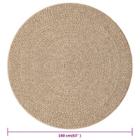 Thumbnail for Teppich 160 cm Jute-Optik Innen und Außen