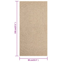 Thumbnail for Teppich 80x150 cm Jute-Optik Innen und Außen