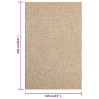 Thumbnail for Teppich 160x230 cm Jute-Optik Innen und Außen