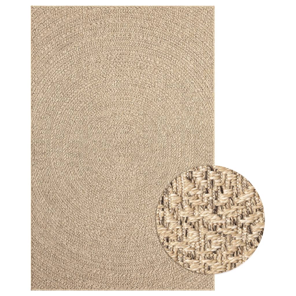 Teppich 200x290 cm Jute-Optik Innen und Außen