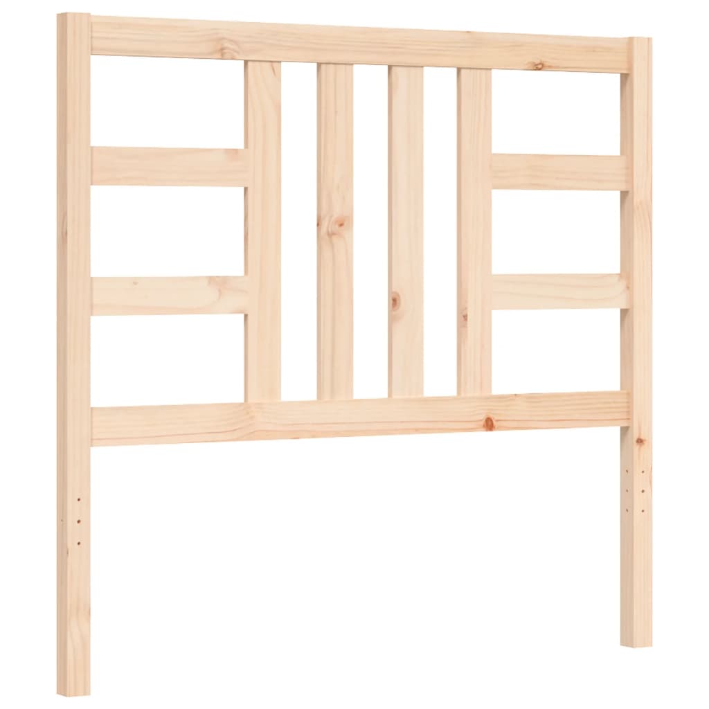 Bettgestell mit Kopfteil 90x190 cm Massivholz