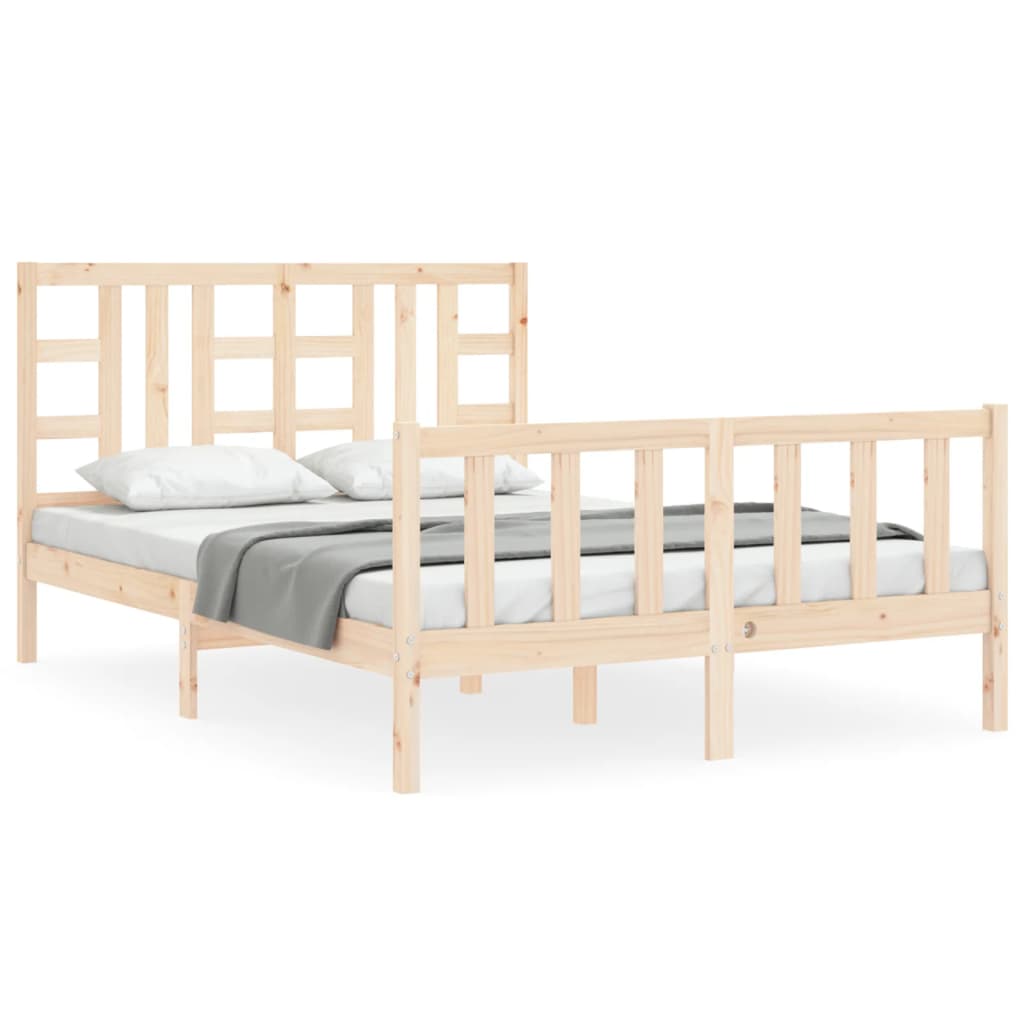 Massivholzbett mit Kopfteil 5FT King Size