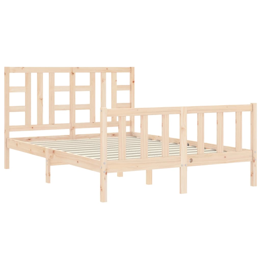 Massivholzbett mit Kopfteil 5FT King Size