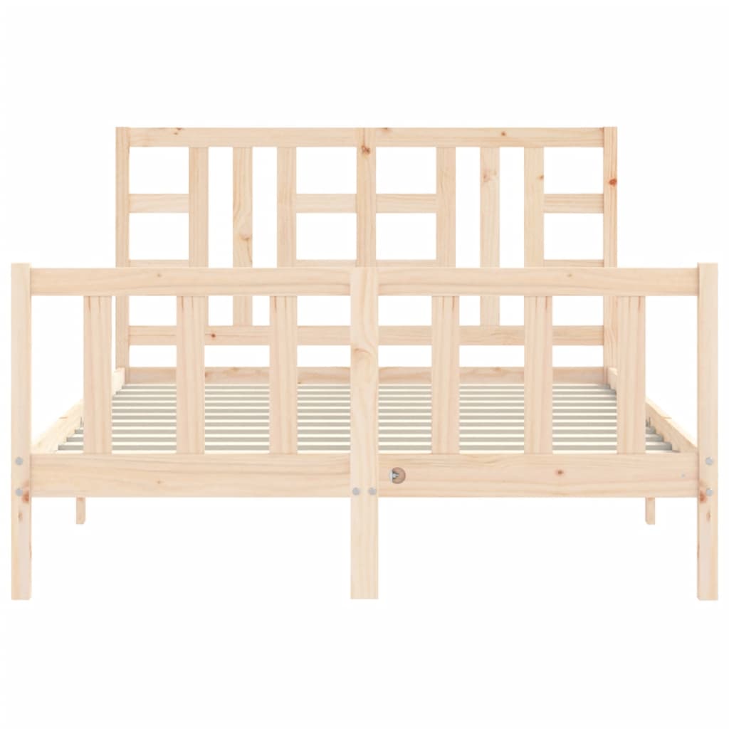 Massivholzbett mit Kopfteil 5FT King Size