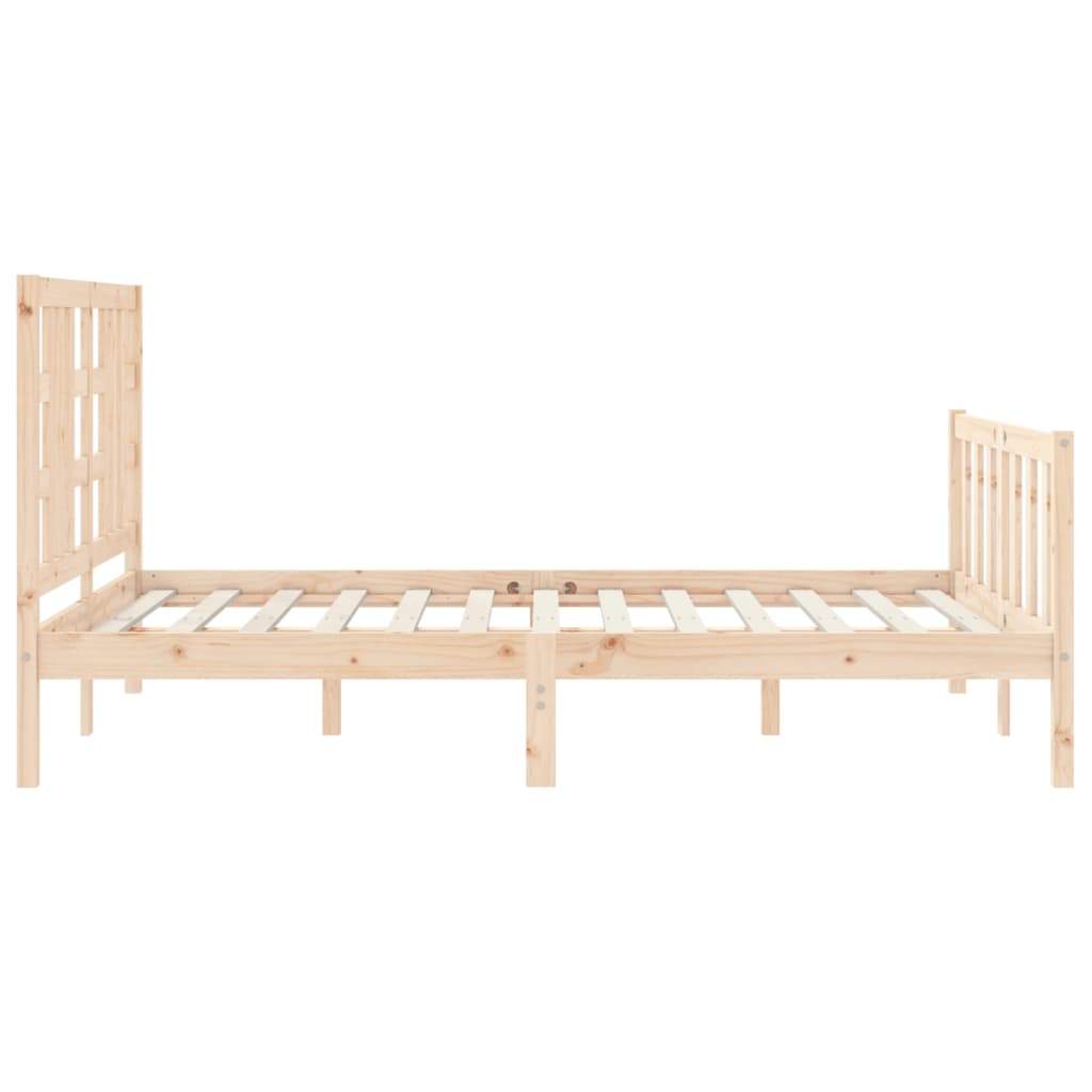 Massivholzbett mit Kopfteil 5FT King Size