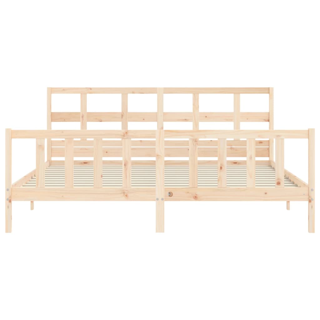 Massivholzbett mit Kopfteil 6FT Super King