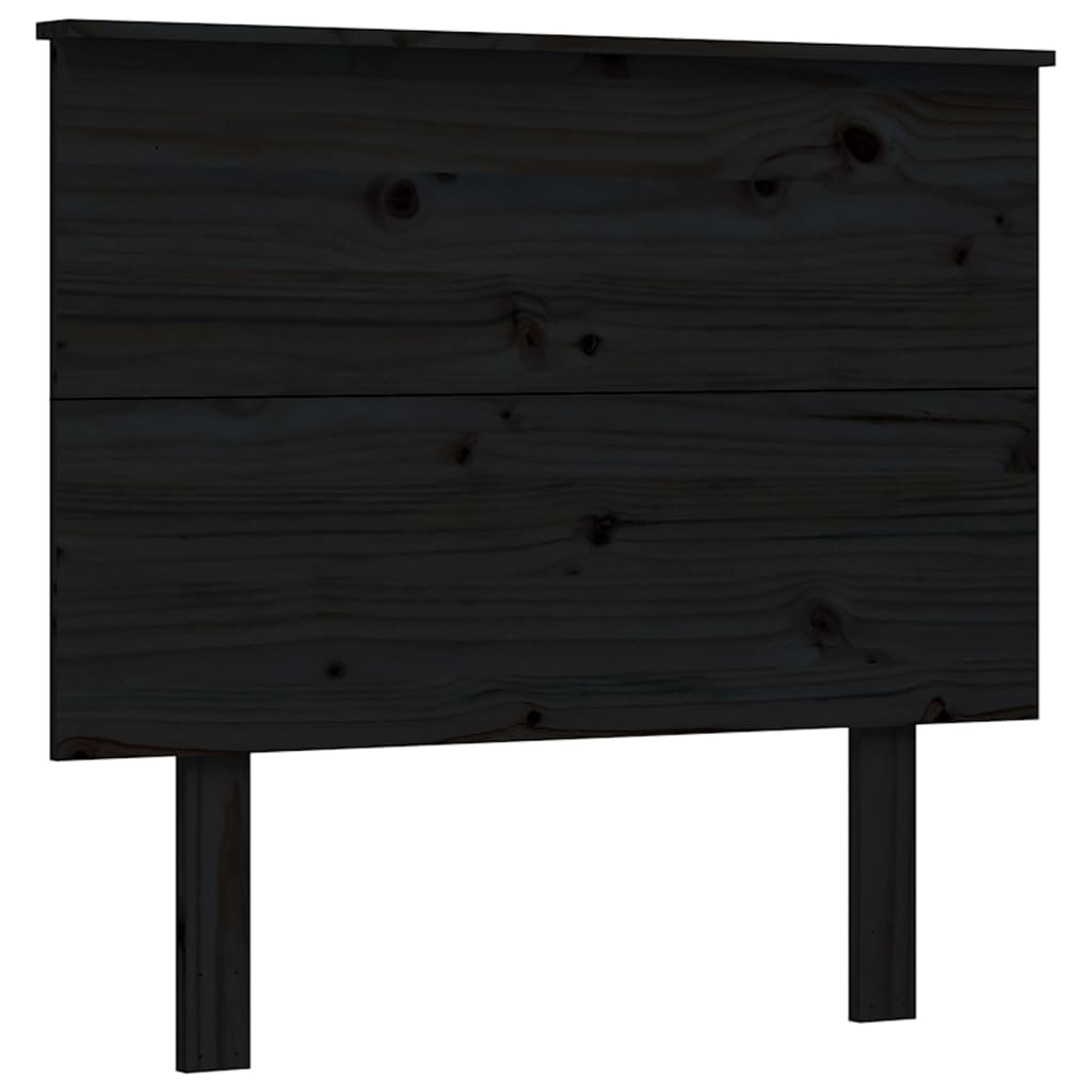 Massivholzbett mit Kopfteil Schwarz 2FT6 Small Single