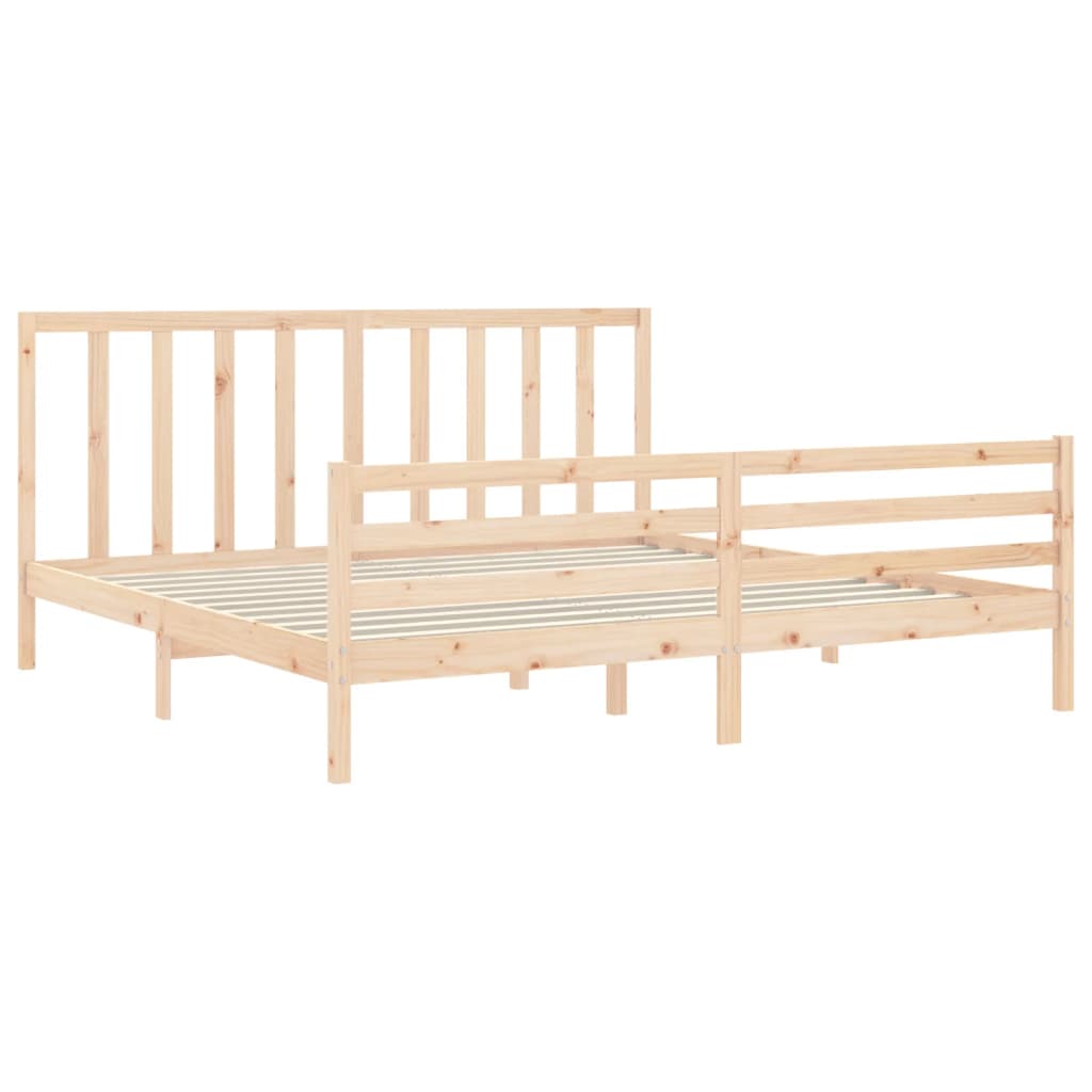 Massivholzbett mit Kopfteil 6FT Super King