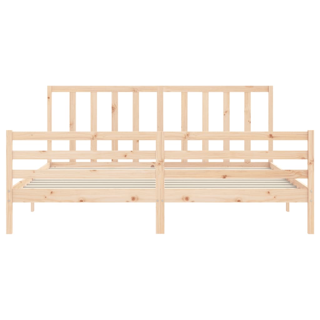 Massivholzbett mit Kopfteil 6FT Super King