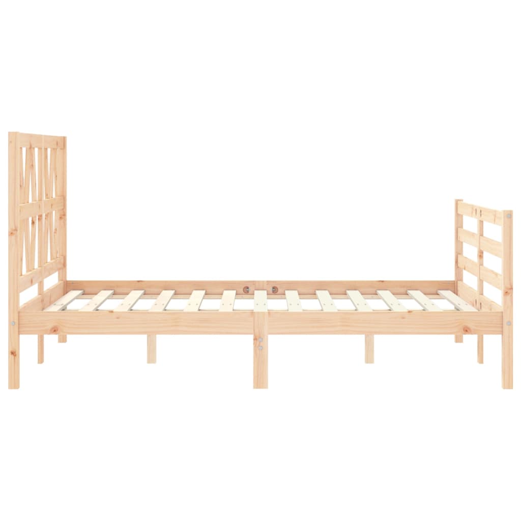 Massivholzbett mit Kopfteil 4FT Small Double