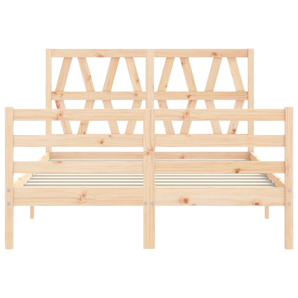 Massivholzbett mit Kopfteil 4FT Small Double