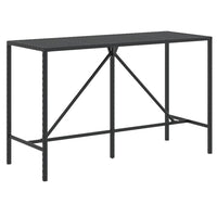 Thumbnail for 7-tlg. Gartenbar-Set mit Kissen Schwarz Poly Rattan