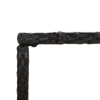 Thumbnail for 7-tlg. Gartenbar-Set mit Kissen Schwarz Poly Rattan