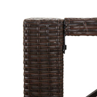 Thumbnail for 5-tlg. Gartenbar-Set mit Kissen Braun Poly Rattan