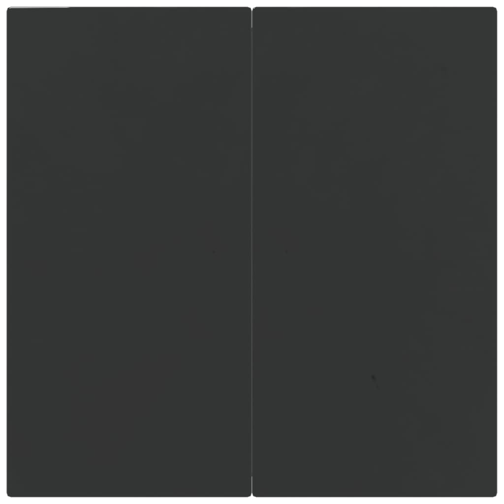 5-tlg. Garten-Essgruppe Grau und Schwarz Poly Rattan und Stahl