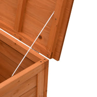 Thumbnail for Gartentruhe Braun 50x49x56,5 cm Massivholz Tanne