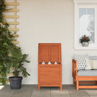 Thumbnail for Gartentruhe Braun 50x49x56,5 cm Massivholz Tanne