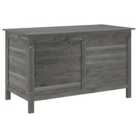 Thumbnail for Gartentruhe Anthrazit 99x49,5x58,5 cm Massivholz Tanne