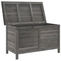 Thumbnail for Gartentruhe Anthrazit 99x49,5x58,5 cm Massivholz Tanne