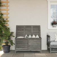 Thumbnail for Gartentruhe Anthrazit 99x49,5x58,5 cm Massivholz Tanne