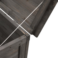 Thumbnail for Gartentruhe Anthrazit 150x50x56,5 cm Massivholz Tanne
