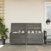 Thumbnail for Gartentruhe Anthrazit 150x50x56,5 cm Massivholz Tanne
