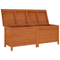 Thumbnail for Gartentruhe Braun 150x50x56,5 cm Massivholz Tanne
