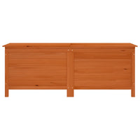 Thumbnail for Gartentruhe Braun 150x50x56,5 cm Massivholz Tanne