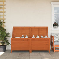 Thumbnail for Gartentruhe Braun 150x50x56,5 cm Massivholz Tanne