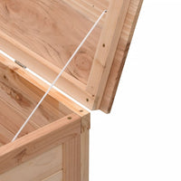 Thumbnail for Gartentruhe 198,5x50x56,5 cm Massivholz Tanne