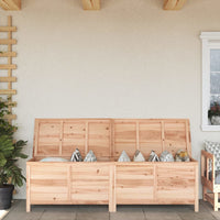 Thumbnail for Gartentruhe 198,5x50x56,5 cm Massivholz Tanne