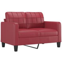Thumbnail for 2-Sitzer-Sofa Weinrot 120 cm Kunstleder