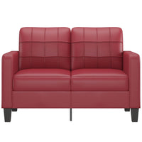 Thumbnail for 2-Sitzer-Sofa Weinrot 120 cm Kunstleder