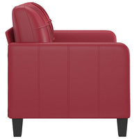 Thumbnail for 2-Sitzer-Sofa Weinrot 120 cm Kunstleder