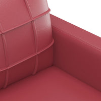Thumbnail for 2-Sitzer-Sofa Weinrot 120 cm Kunstleder