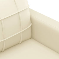 Thumbnail for 2-Sitzer-Sofa Creme 140 cm Kunstleder