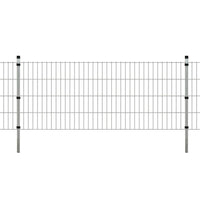Thumbnail for Zaunpfosten 10 Stk. Silbern 130 cm Verzinkter Stahl