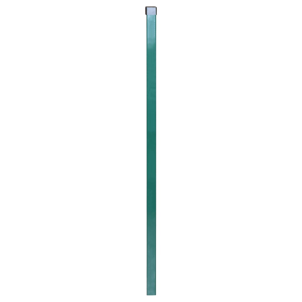 Zaunpfosten 20 Stk. Grün 130 cm Verzinkter Stahl