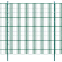 Thumbnail for Zaunpfosten 20 Stk. Grün 280 cm Verzinkter Stahl