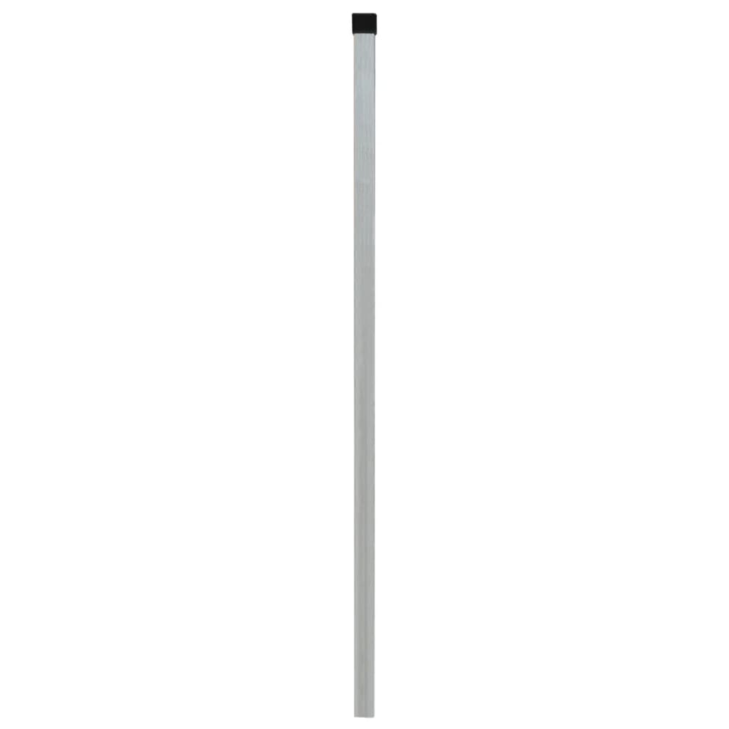 Zaunpfosten 20 Stk. Silbern 150 cm Verzinkter Stahl