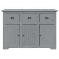 Thumbnail for Highboard BODO Grau 115,5x43x200,5 cm Massivholz Kiefer